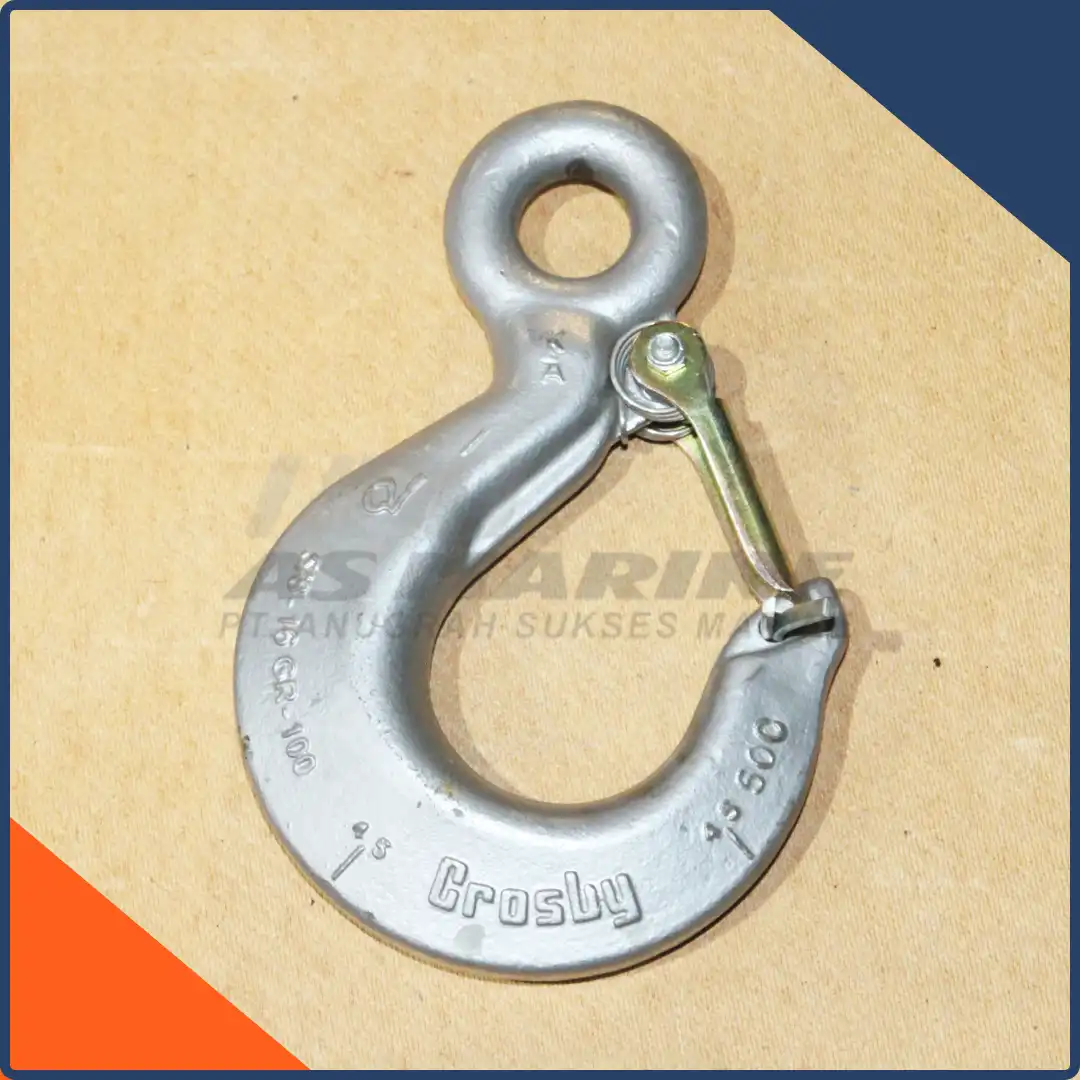 Crosby USA Eye Sling Hook / Kait / Gancu L1327 with Latch Kit 5/8 Inch